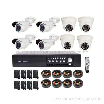 8 Channel DVR Kits, 8 Channel D1 Resolution, IR Camera up to 25M IR Night Vision Distance